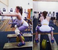 squats with weights for bum